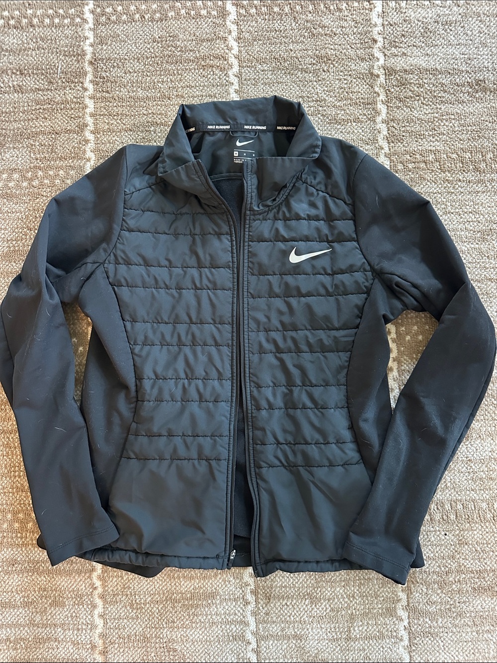 Nike Black Women's Quilted Hybrid Jacket